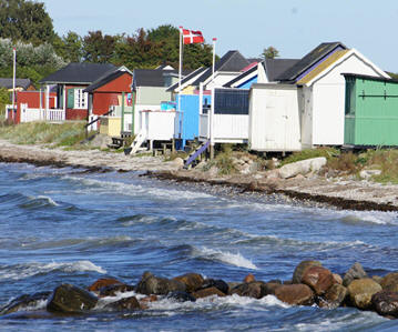 Badehusene ved Vestre Strand